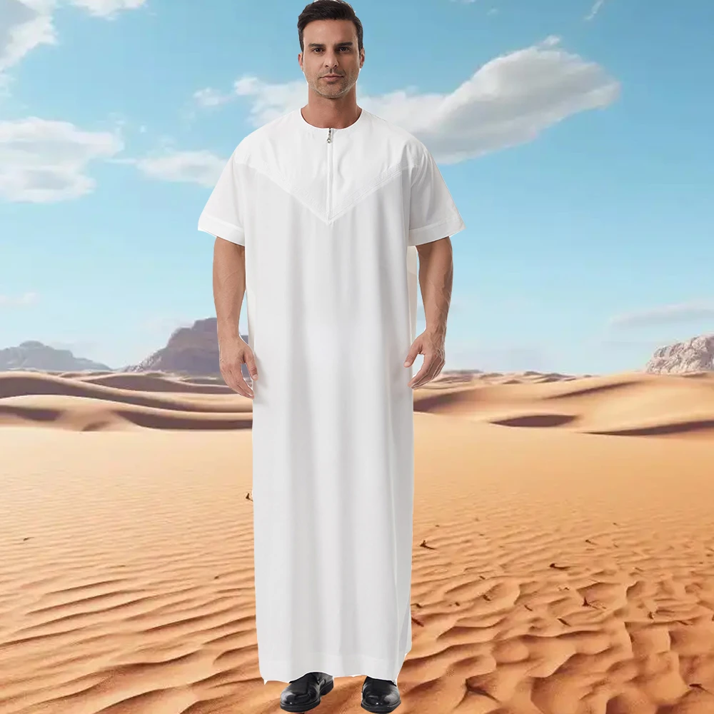 Ramadan Jubba Thobe Abaya for Prayer Clothes Men Muslim Dress Clothing Kebaya Turkey Arabic Islam Djellaba Robe Musulmane Hombre