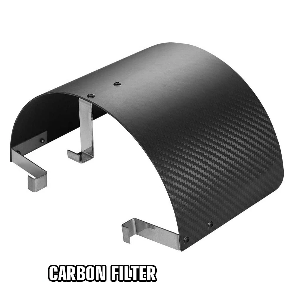 Universal Air Intake Filter Heat Shield Cover Car Cold Cone Sport Air Filter Cover For 2.5\