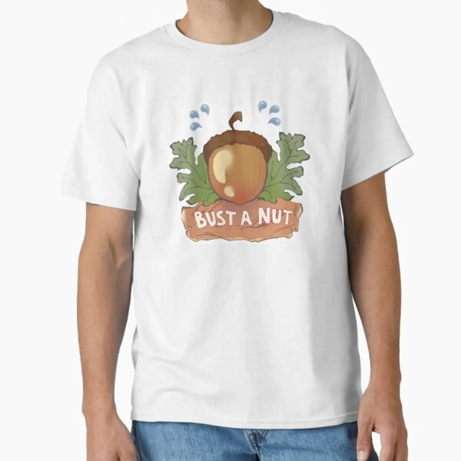 BUST A NUT natural version designed and sold by Ayanna Jones vintage Washed Unisex homme designer clothes graphic Stylish