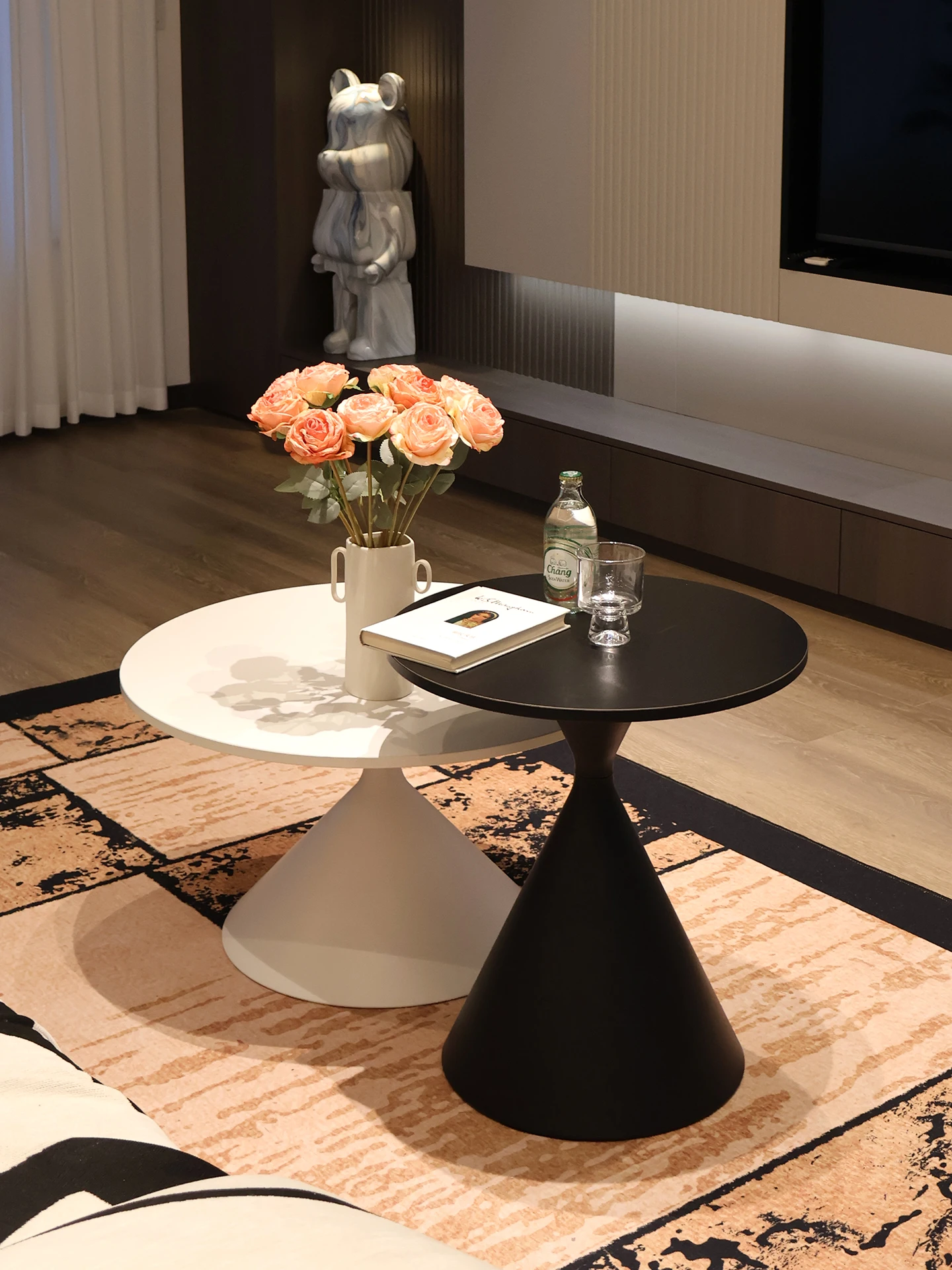 

Coffee Table Combination Living Room Home 2025 New Small Apartment Creative Simplicity Premium Small Round Table Internet