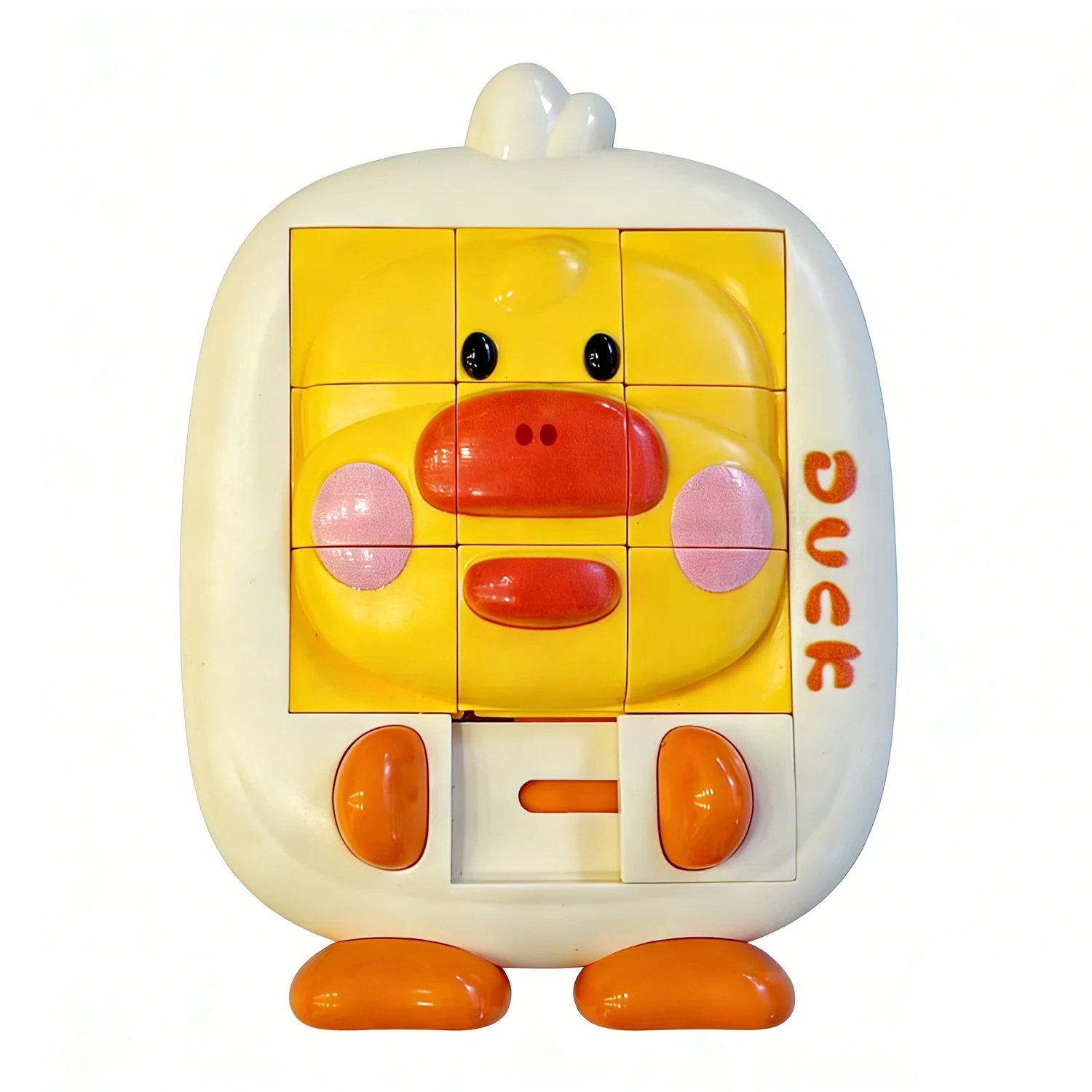 Cute Yellow Duck Puzzle Toy for Toddlers, 9-Piece Block Puzzle, Educational Sensory Toy for Baby Boys and Girls 1-3 Years view 5