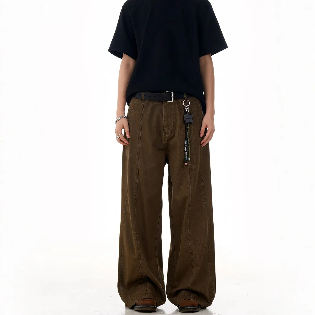 

Retro American Casual Pants Straight Leg Loose Fit Men's Women's Cleanfit Street Sle Faion Urban Cotton Work Trousers