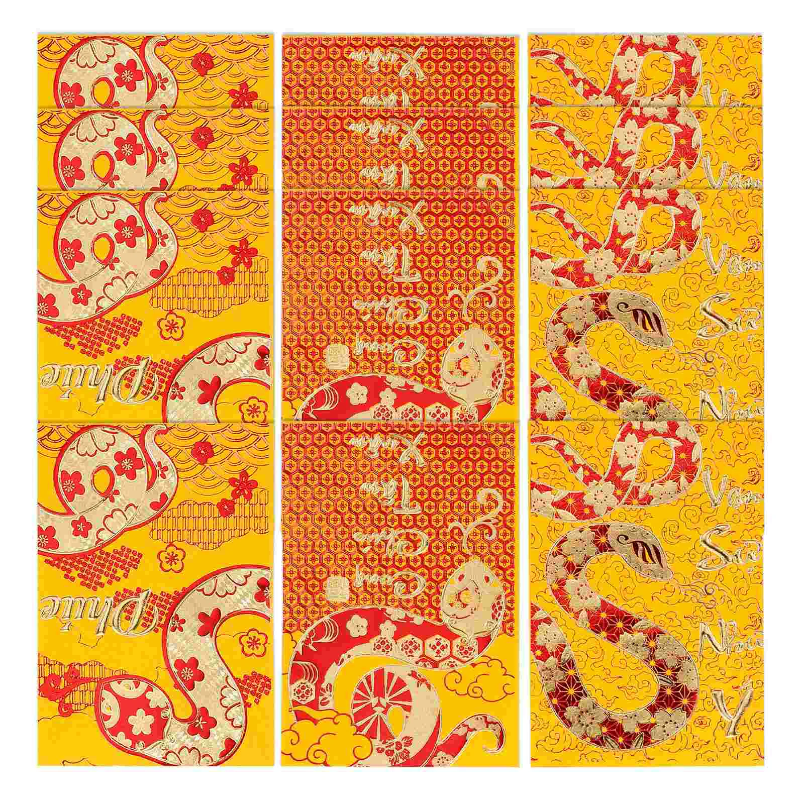 

18 Pcs Envelope Year of The Snake Spring Festival Red Lunar Envelopes Chinese 1150X810X020CM Paper