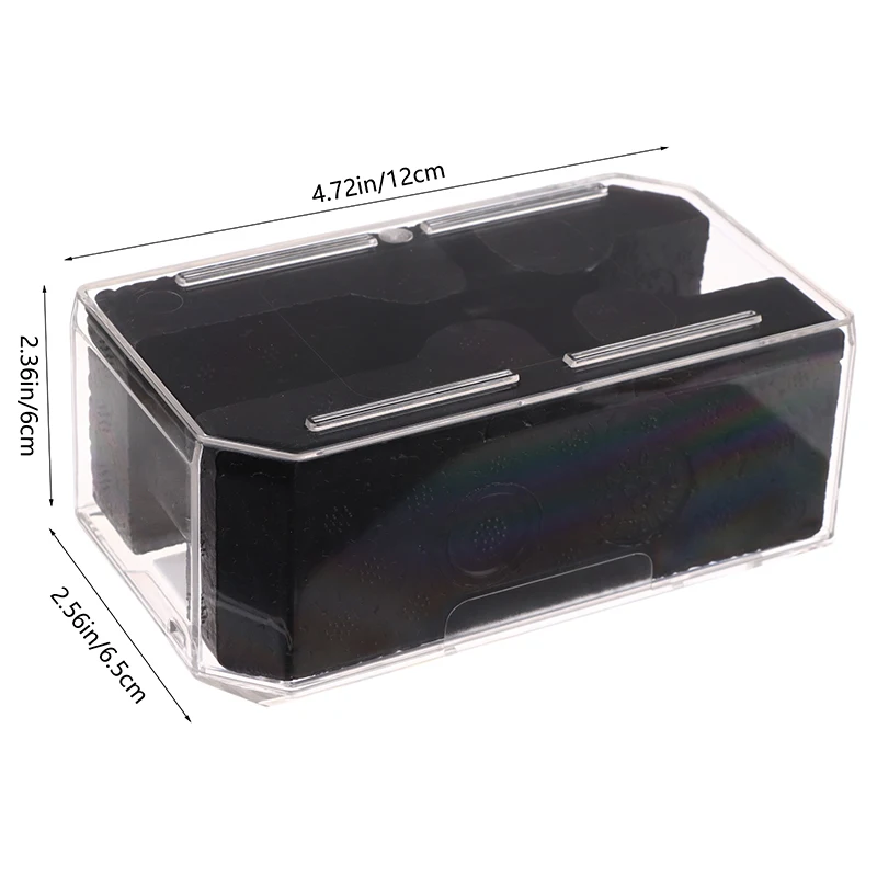 1Pc Transparent Watch Storage Box Inner Holder Plastic Single Grid Wristwatch Display Case Organizer For Men Gifts