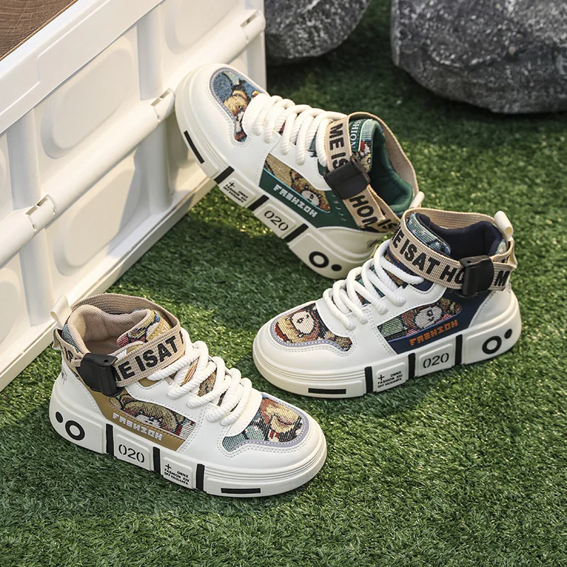 

Кроссовки для мальчиков и девочек, Классическая кожаная обувь, модные повседневные, для бега, прогулок