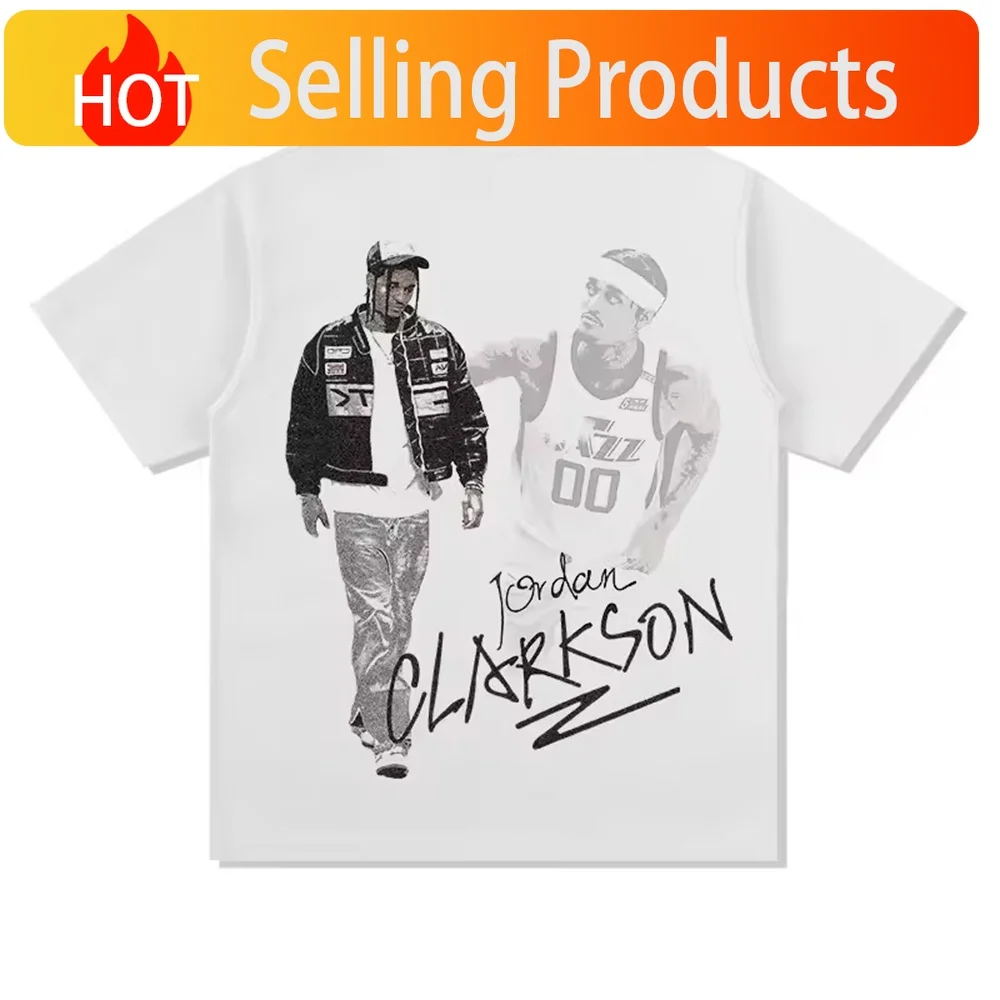 Curry Paul George Three-ball Kobe Doncic Ross Harden James Irving Men Clothing short sleeve Round Neck Printing T-shirt 50404