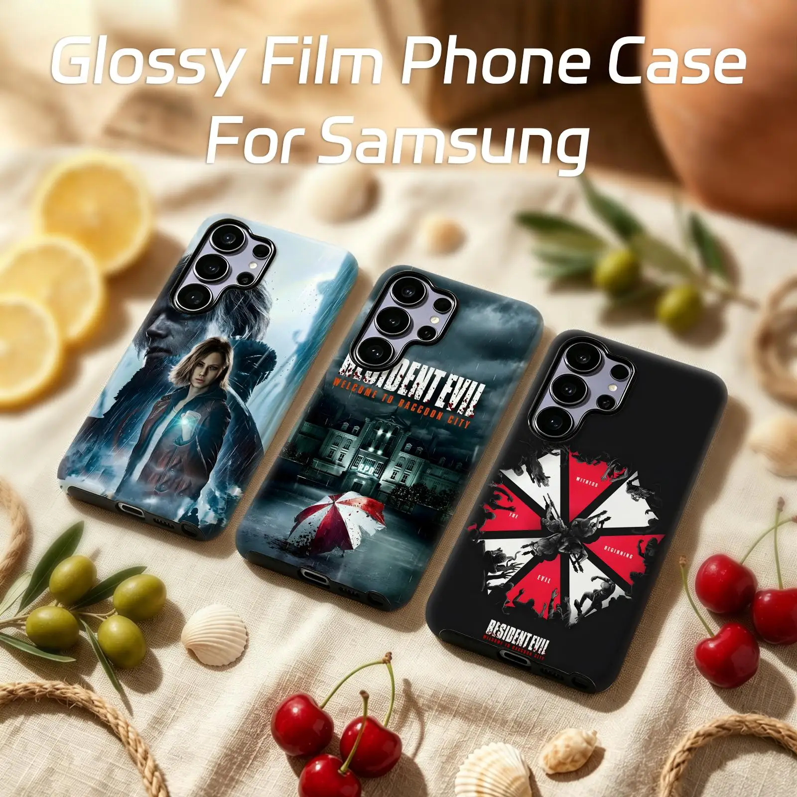hot game Resident Evil  Phone Case For Samsung Galaxy S26 25 S24 S23 S22 S21 Ultra Glossy Film Phone Case
