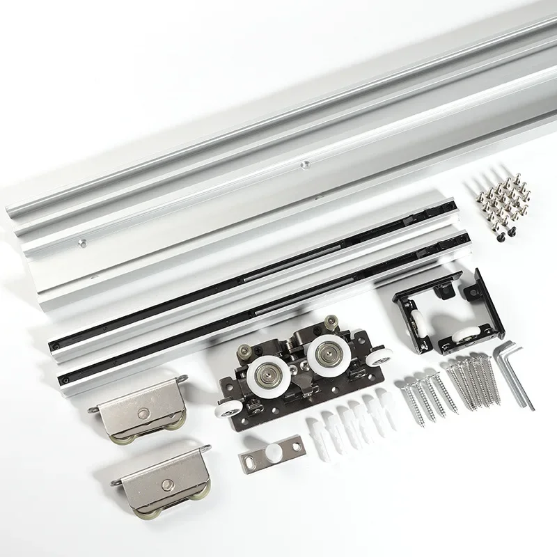 

For Modern Design Steel Sliding Roller Door System Soft-Closing for Hotel and Wardrobe Hardware for Home Living Room Furniture