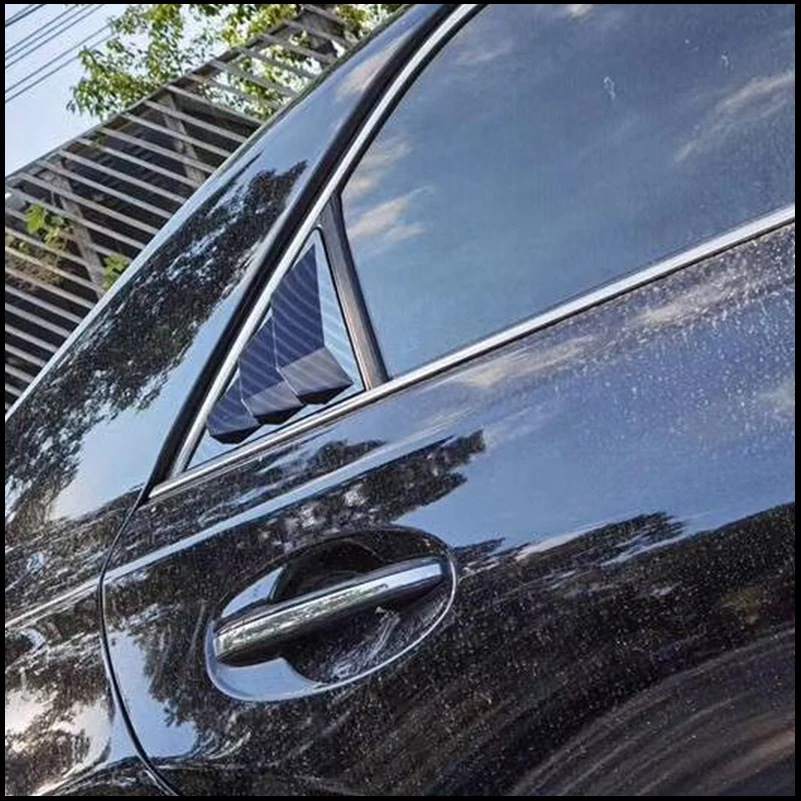 For Toyota Mark X 2005-2016 Rear Door Window Shades Shutter Louver Vent Cover Trim Decorate Car Styling Auto Accessories view 2