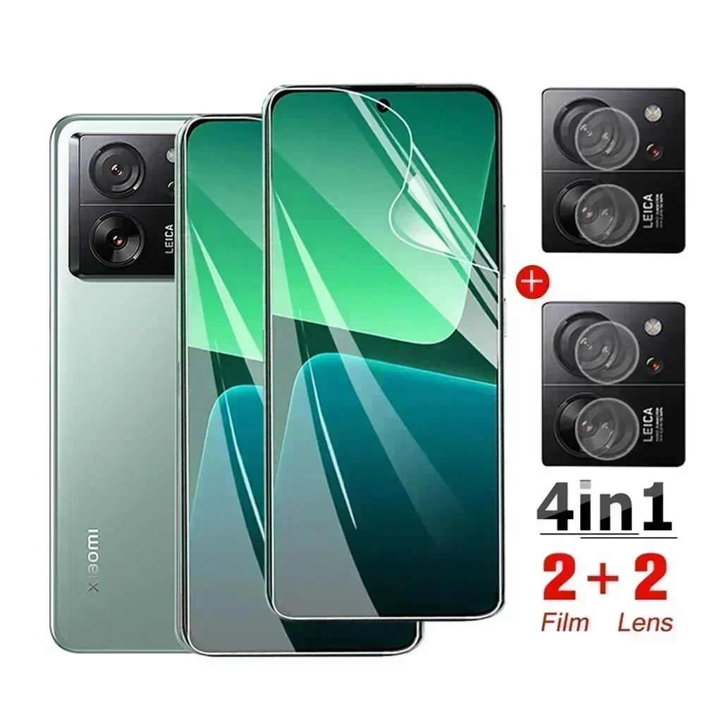 

4IN1 Hydrogel Film for Xiaomi 13T 13 12T 12 11T 10T 10 9T 9 8 Lite Pro Camera Lens Screen Protector for Xiaomi 13 12S 11 Ultra