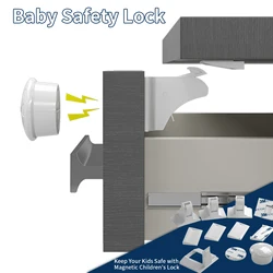 Magnetic Child Lock Children Protection Baby Safety Lock Children Security Locks Drawer Latch Cabinet Door Lock Limiter