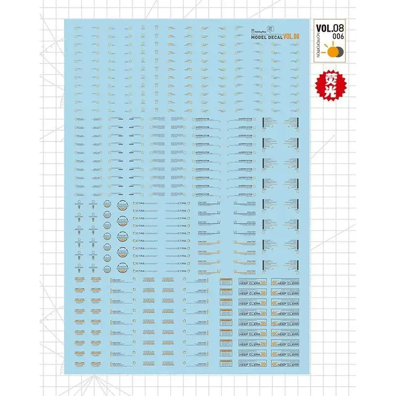 HOBBY MIO VOL.01-VOL.12 High Definition Universele Water Slide Transfer Decals voor Gunpla Mecha Schaalmodel Hobby DIY Accessoires