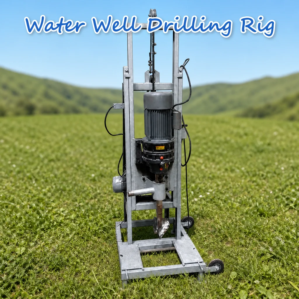 Customized Lightweight Water Well Drilling Rig Portable Hydraulic Mini Handheld Water Boring Machine Domestic Use