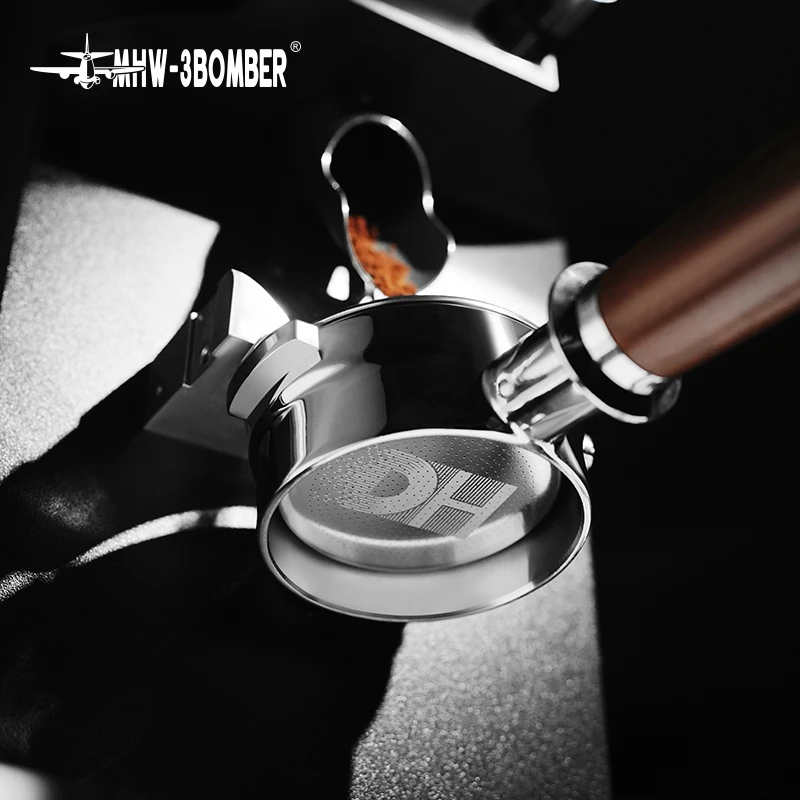Cesta de Filtro MHW-3BOMBER DH de 18g para Espresso, de Acero Inoxidable y Titanio, para Portafiltro de 58mm, Herramienta de Barista, Accesorios