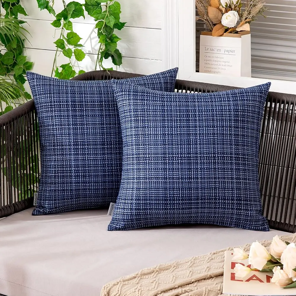 

Outdoor Waterproof Throw Pillow Covers Decorative Farmhouse Water Resistant Cushion Covers For Tent Patio Garden Couch Sofa Pa