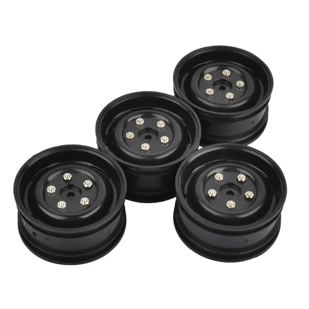 4PCS 1.9\'\' Plastic Wheel Rims for Axial SCX10 Tamiya CC01 D90 PAJERO Trxs TRX4 1:10 RC Rock Crawler