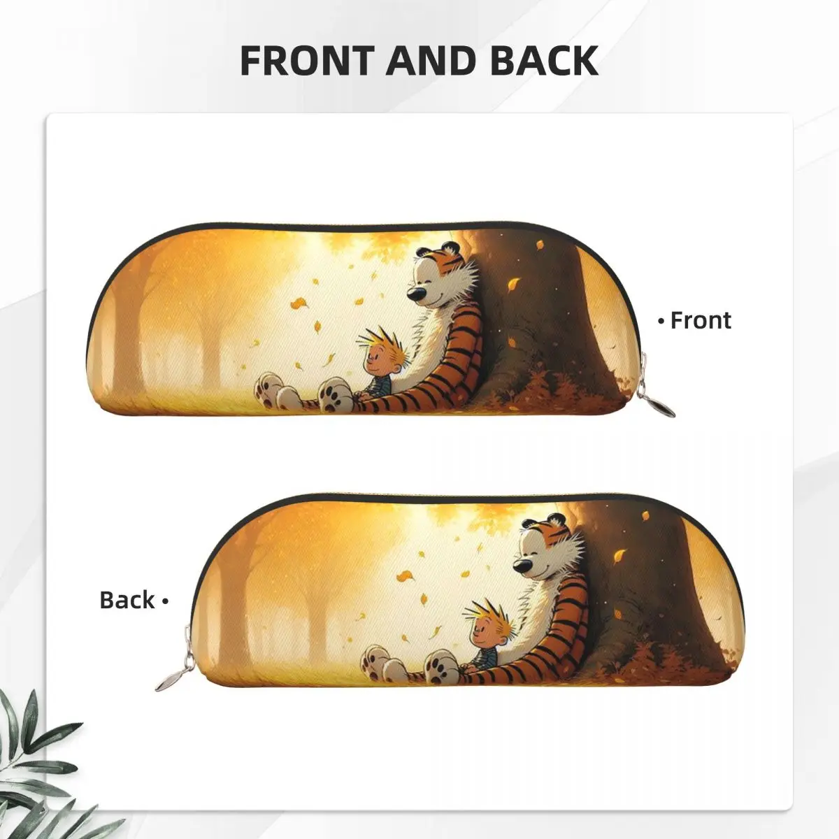 캘빈 호브스 클래식 연필 케이스 펜 홀더 보관 문구 용품 대형 보관 펜 상자 연필 가방 소년 소녀 학교