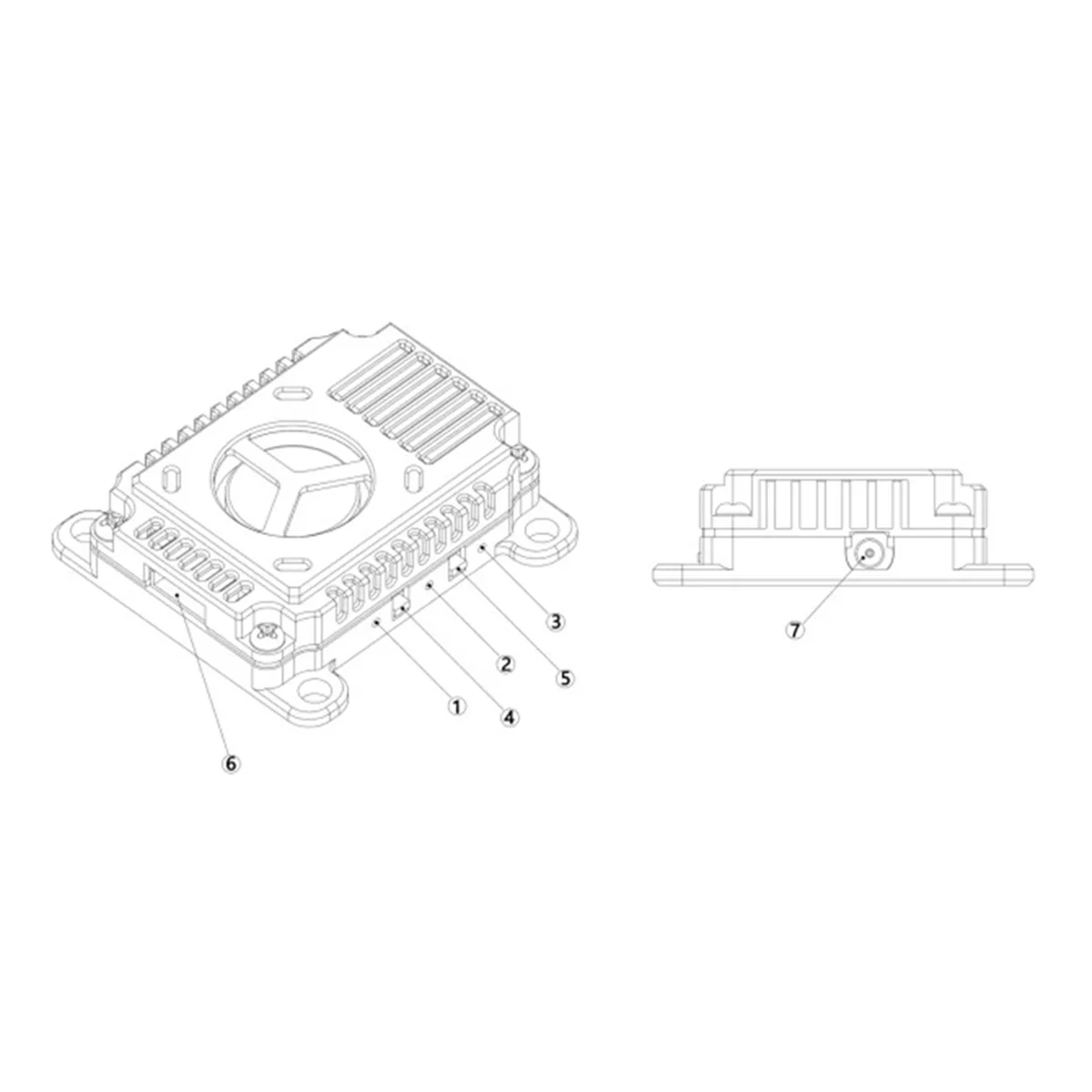 Émetteur vidéo VTX pour importateur de course FPV longue portée, technologie de transmission, 1.2GHz, 1060MHz-1380MHz, 2W, 1060MHz-1380MHz