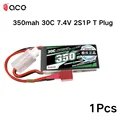 1Pcs 350mah 2S T