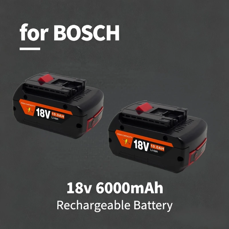 

18V 6.0Ah Rechargeable Lithium-ion Battery for BoschBAT609 BAT609G BAT618 BAT618G BAT614 for Electric Drill with Charger