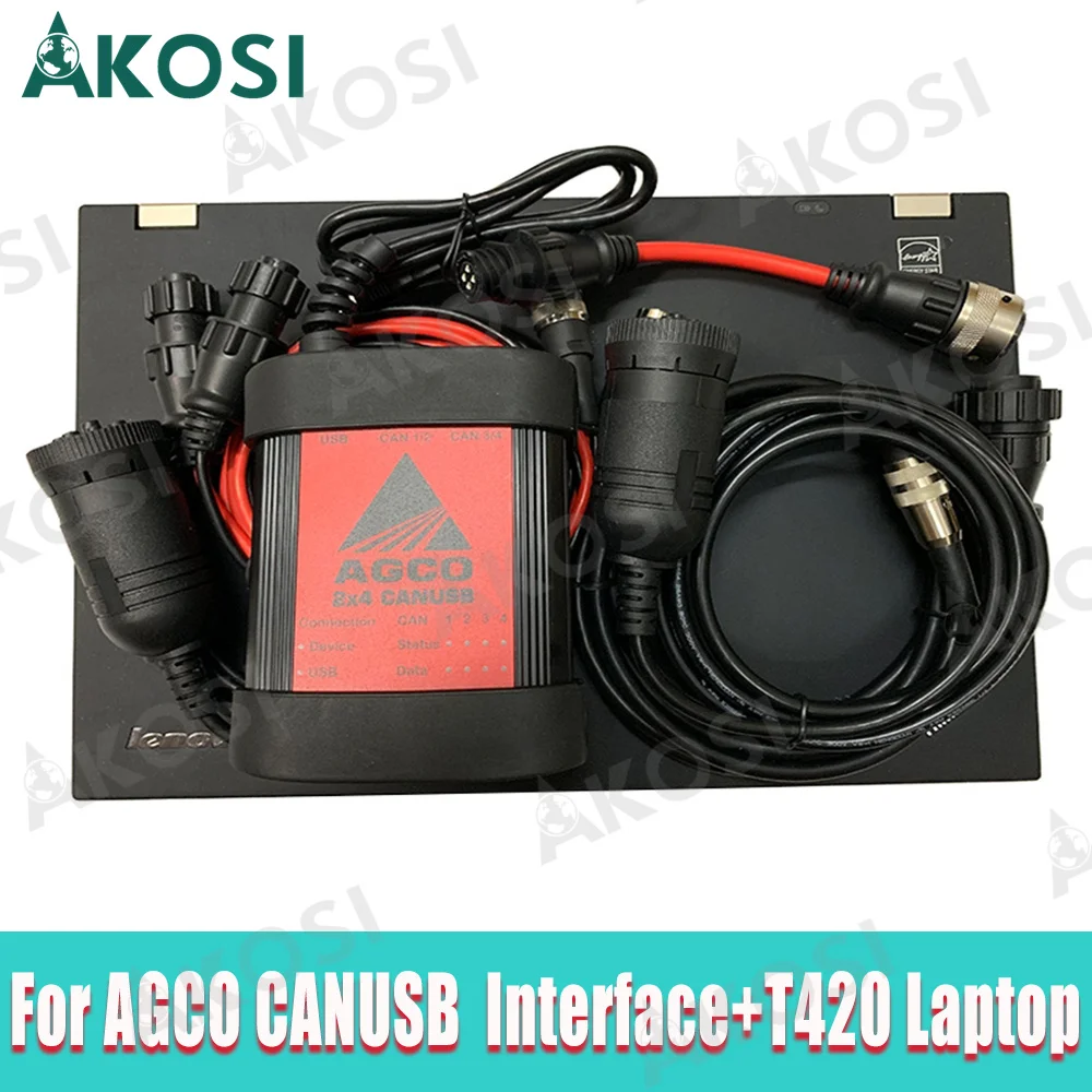 T420 laptop and FOR AGCO DIAGNOSTIC TOOL FOR AGCO CANBUS FENDT FenDias FOR AGCO SISU Power WinEEM3/4 Service Tool