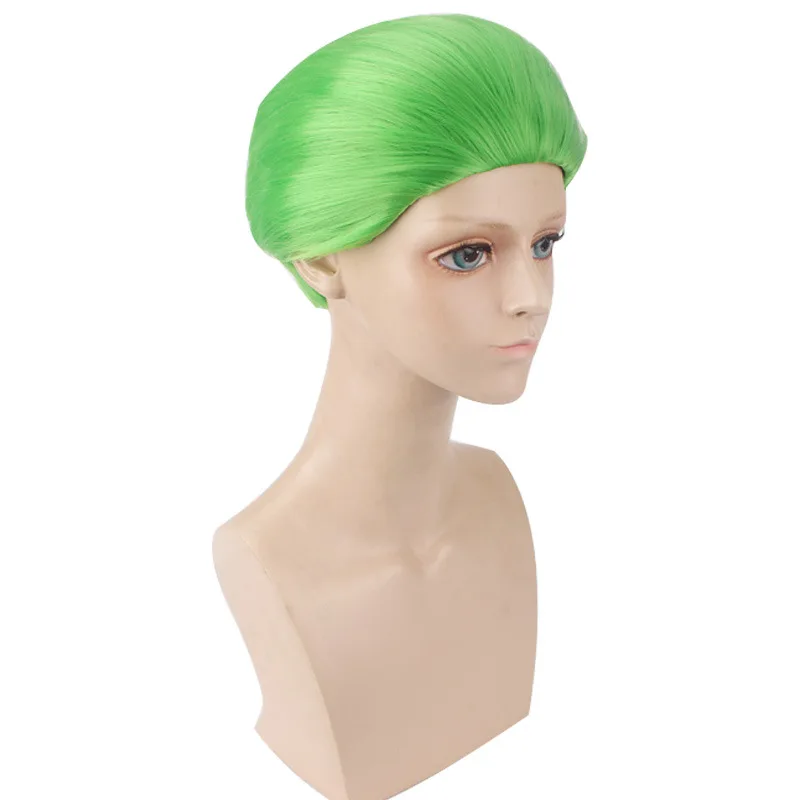 Parrucca Parrucca Cosplay Joker Parrucca stile verde Capelli corti