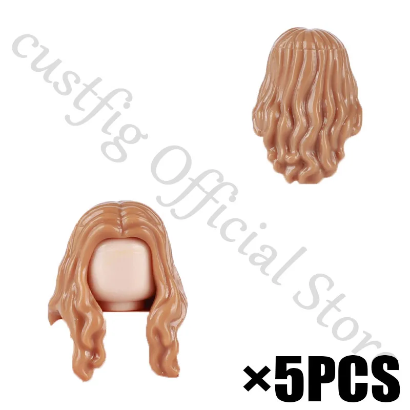 MOC City Hero Figures Hairstyles Human Body Parts Building Blocks Man Woman Girl Boy Head Hair DIY Accessories Bricks Kids Toys