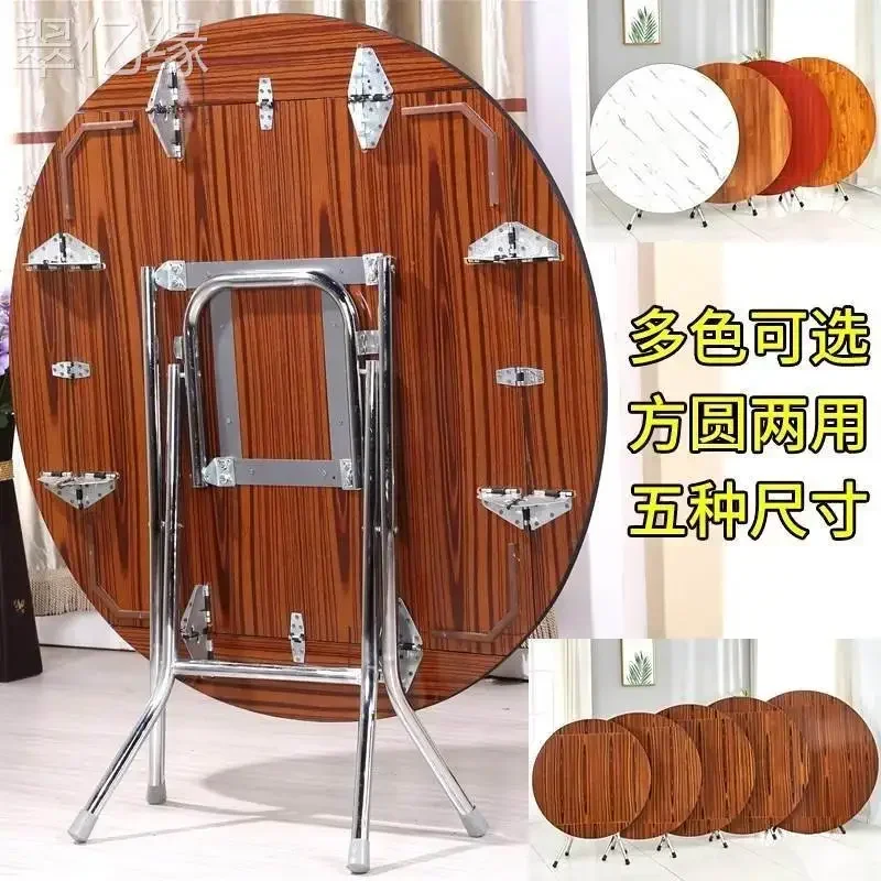 Minimalist Shrinkable Large Round Table, Meal Deformation Table, Folding Table, Folding Light Home Creativity