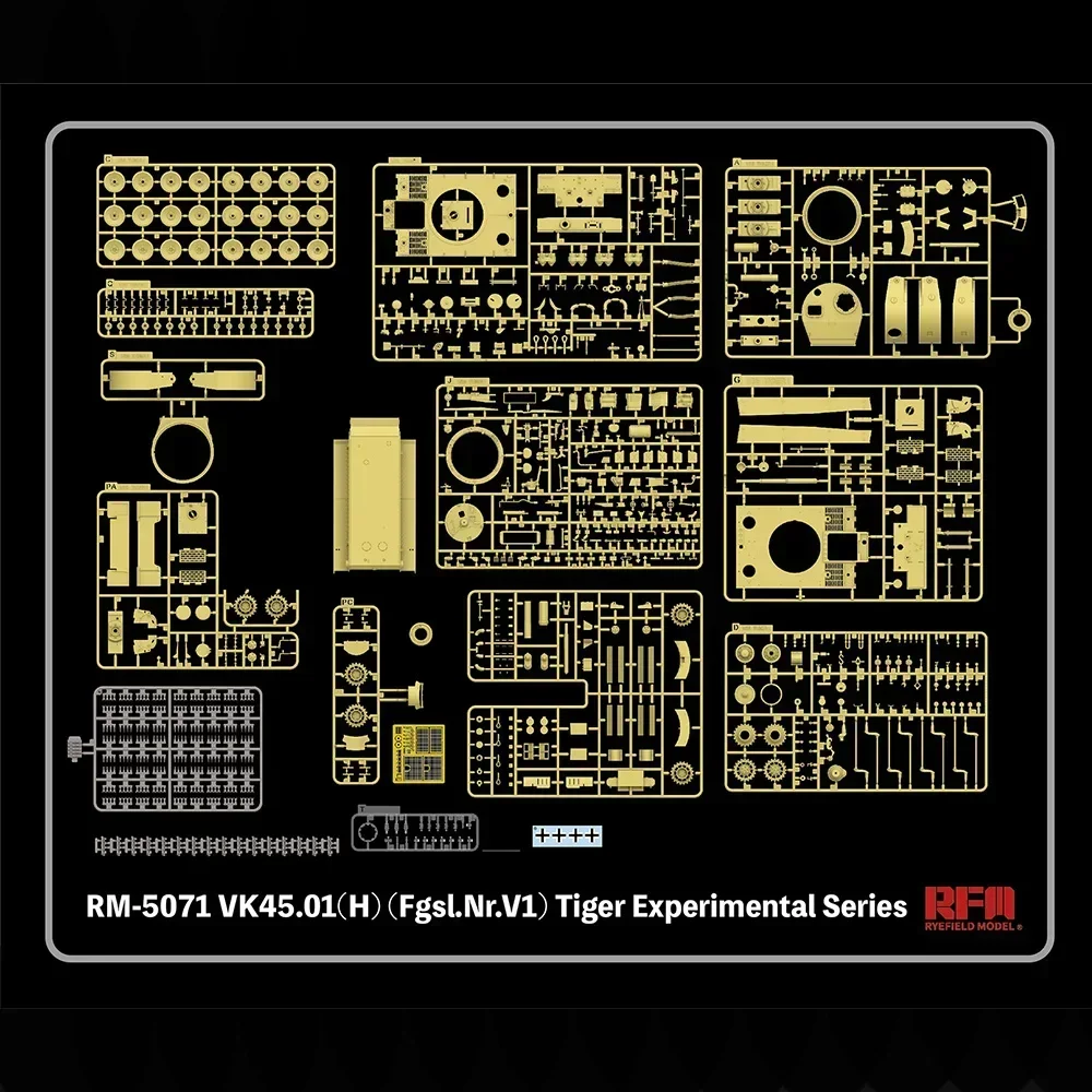 라이필드 모델 타이거 익스페리먼트 시리즈 모델 키트, RFM RM-5071 1/35 VK45.01(H)(Fgsl.Nr.V1)