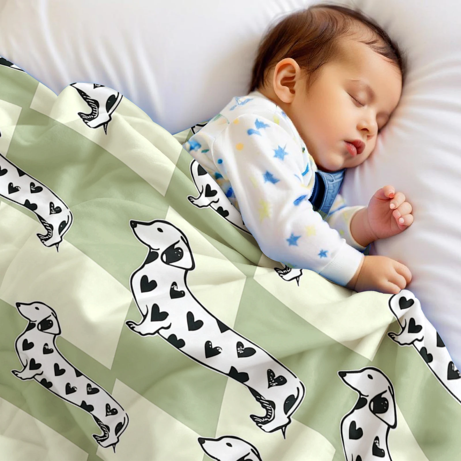 ダックスフント柄 軽量マイクロファイバー ソフトクリスマスフ - Christmas Throw Blanket のレビューと価格