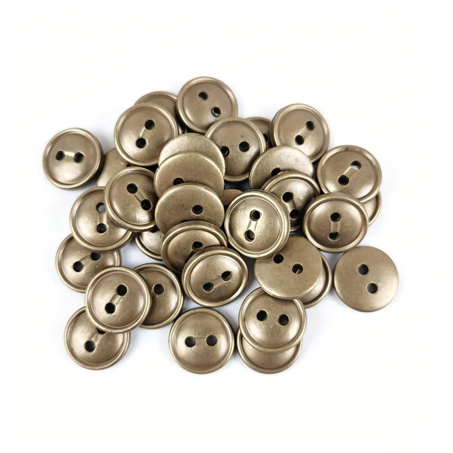 30 pcs 12.5mm 2 Hole Retro two eyed Concave Buttons Fashion Button Women's Denim shirt decoration Sewing