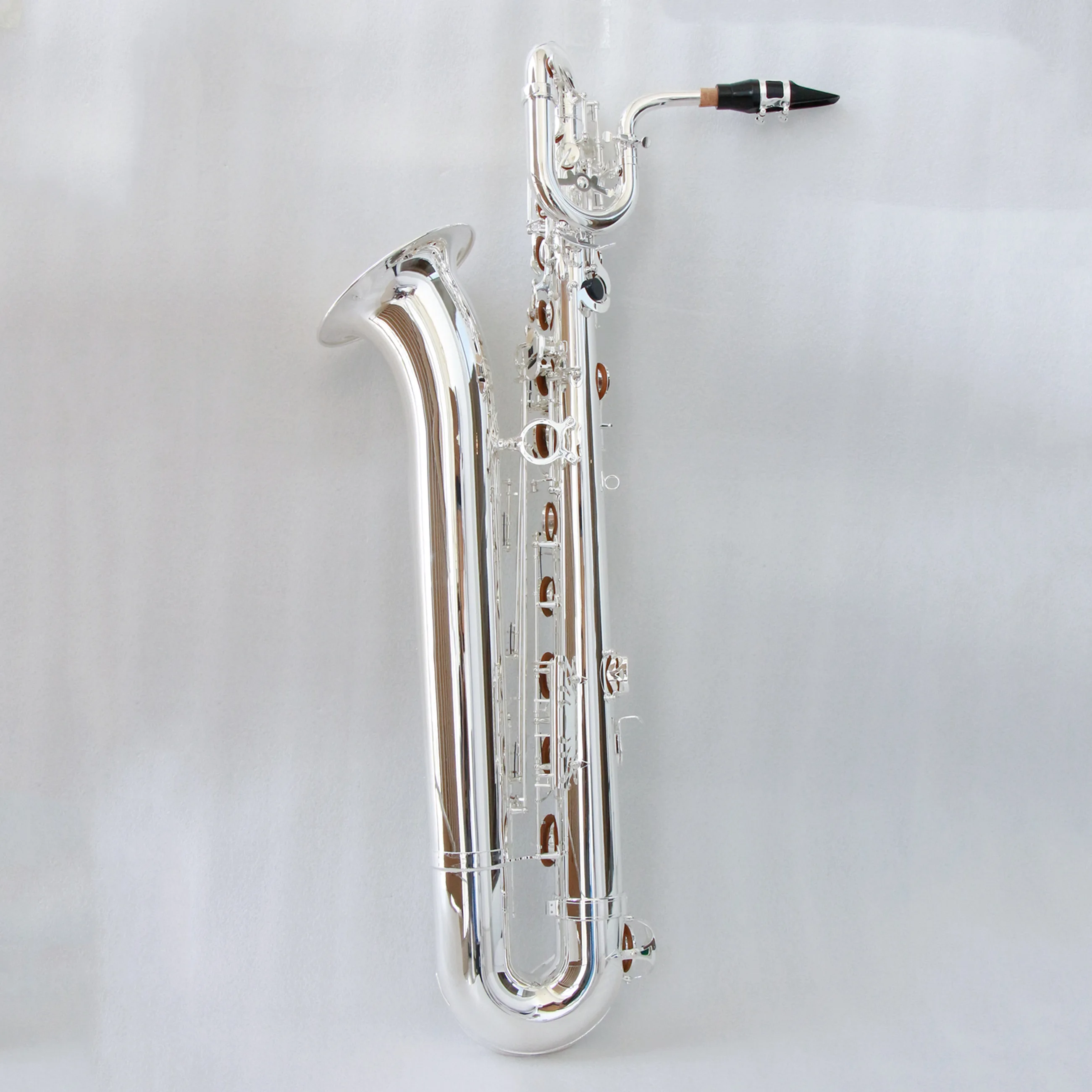 High End Silver Plated Baritone Saxophone Customizable Saxophone Baritone
