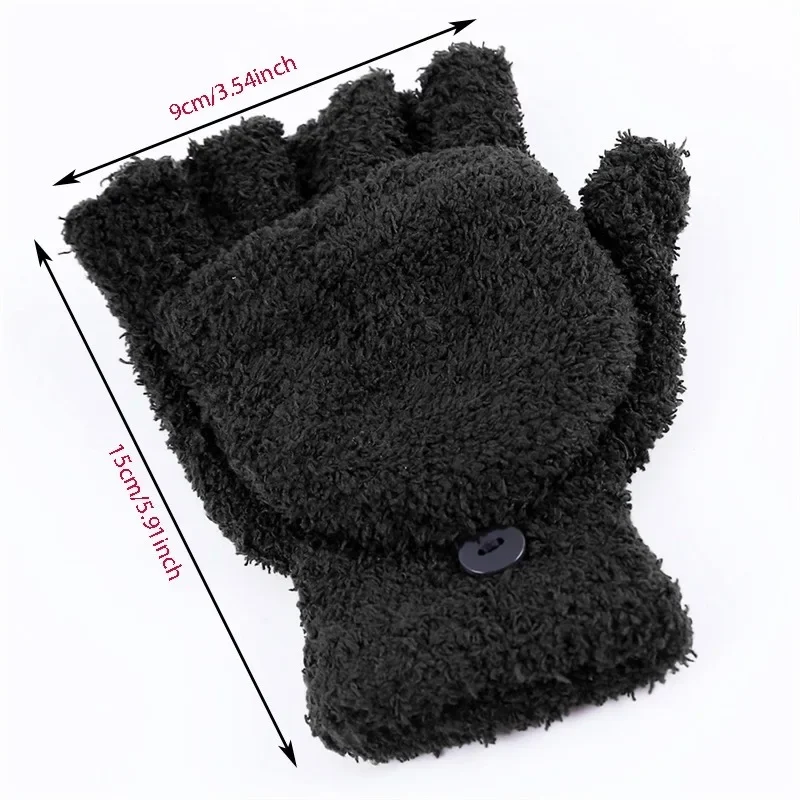 6 colors Cycling Outdoor Gloves Women's Fashion Hand Wrist Warmer Winter Fingerless Soft Gloves