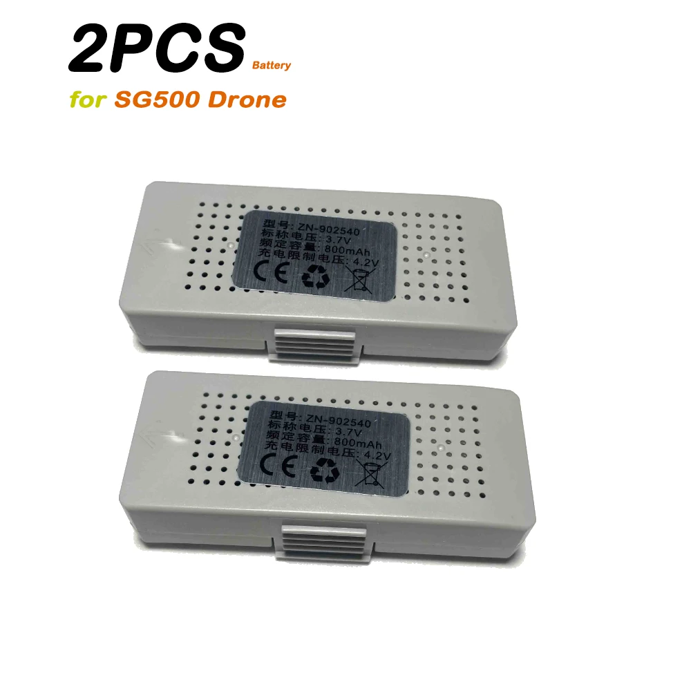 

2PCS Gray Battery 3.7V 800mAh for SG500 MAX Drone Original Battery Spare Part Accessory