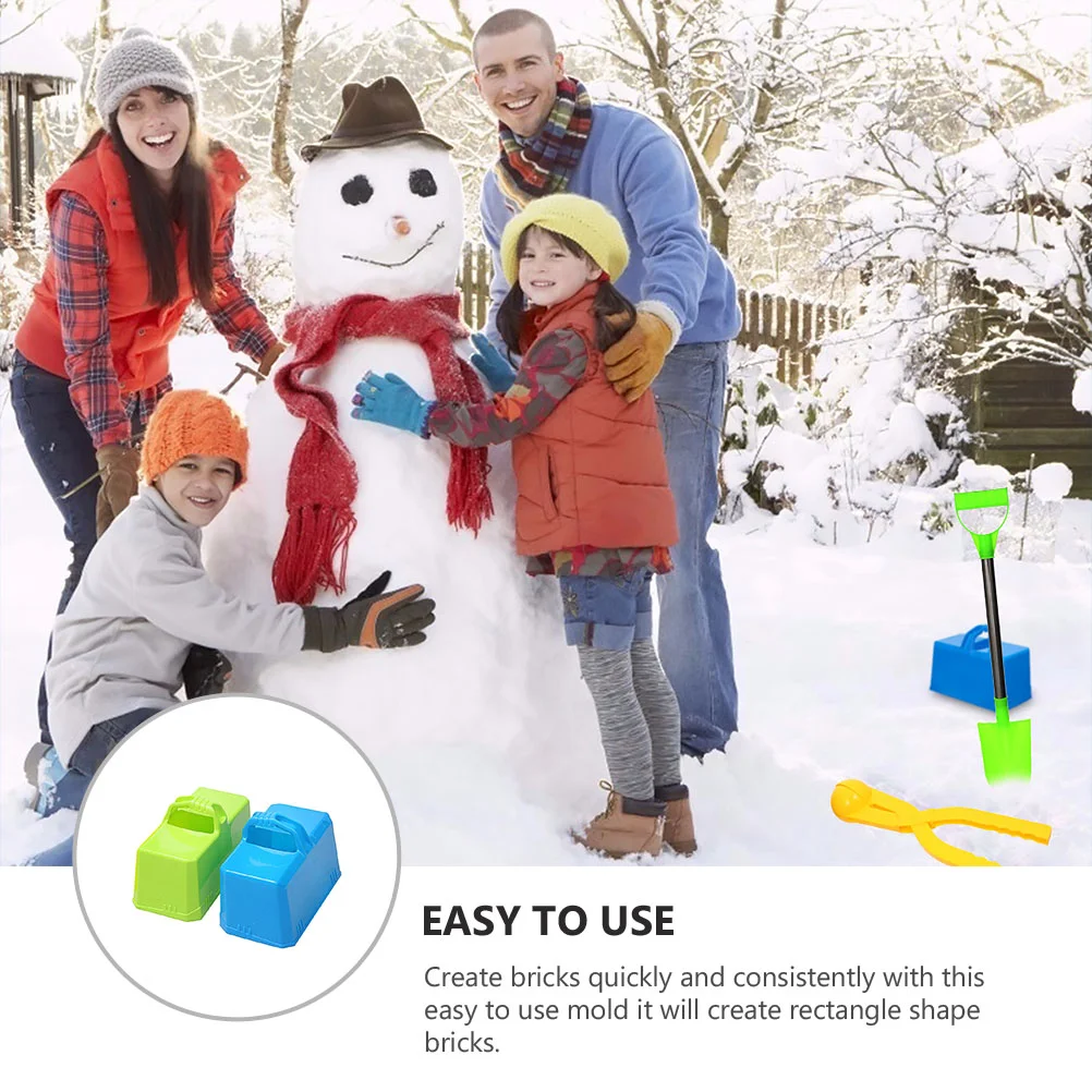 2 Pcs Forming Machine Brick Model Child Winter Outdoor Fun Toys Plastic Sand Maker