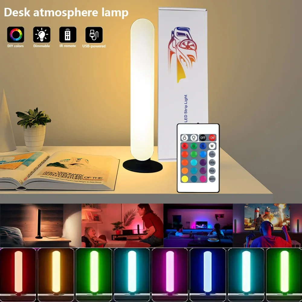 

Xiaomi RGB Gaming Night Light Music Rhythm Lights Bar USB LED Table Lamp Remote Control Setup Gamer Decoration Christmas Gift