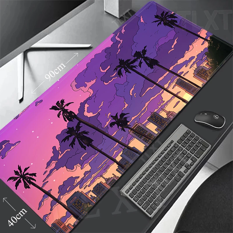 Sunset Landscape Large Mouse Mat Gaming Mousepad Big Gamer Mousepads XXL Mouse Pads Rubber Keyboard Mats Desk Pad 50x100cm