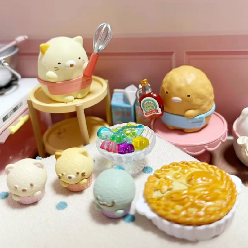 リーメントオリジナル 6 個すみっコ弁当箱ピクニックブラインドボックスかわいいコーナー生き物のおもちゃ子供のためのギフトグッズモデル装飾品