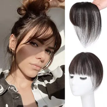 3d Luft Pony Perücke für Frauen 100% Echthaar Stücke Französisch Stil Pony Clip-In Haar Pony für Frauen