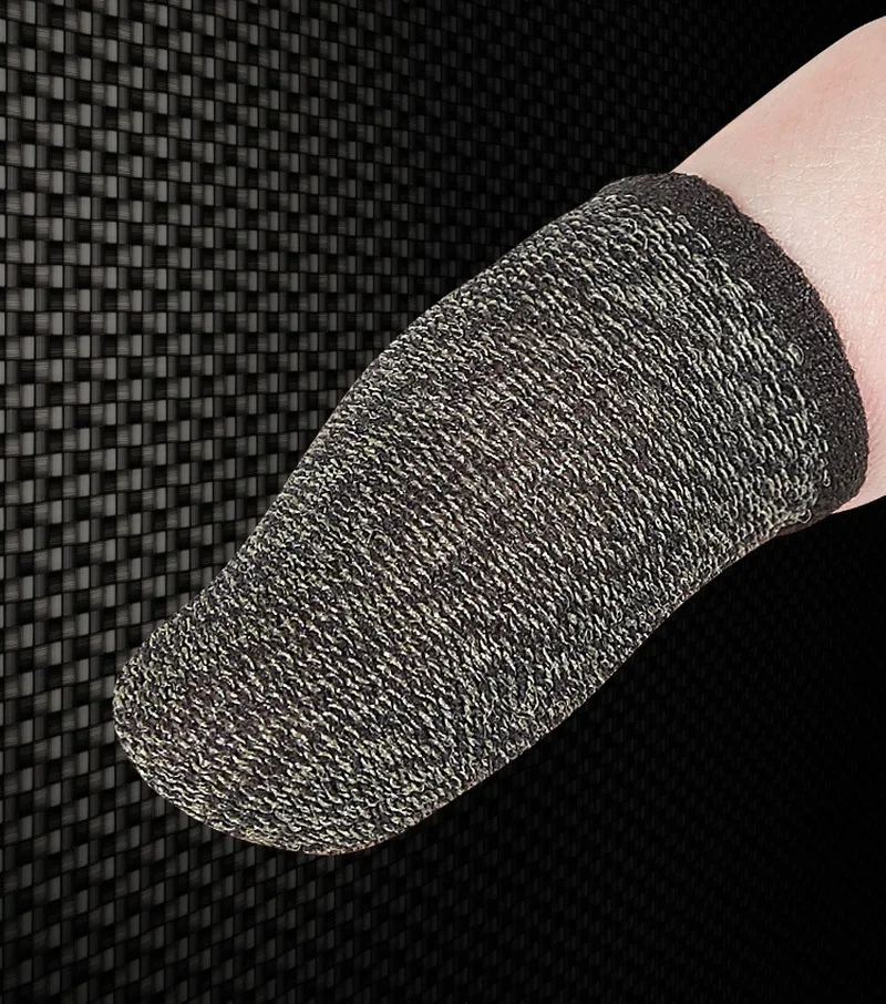 Funda para los dedos a prueba de sudor para juegos, guantes para los dedos, protectores para los dedos para pantalla táctil, 0,3mm, 1 par
