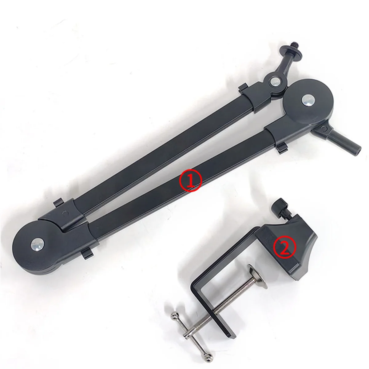 حامل ذراع ميكروفون عالي التحمل من ABJG قابل للتعديل وقابل للطي للاستوديو و