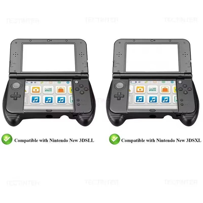 Protective Hand Grip Holder Case Plastic Handle Stand Compatible with Nintendo New 3DS XL LL Console Video Game (New version) view 2