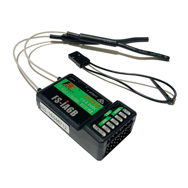 

Model Receiver Suitable For Flysky Fuse T6 I6 2.4G FS-IA6B 6-Channel Model Remote Controller Receiver Model