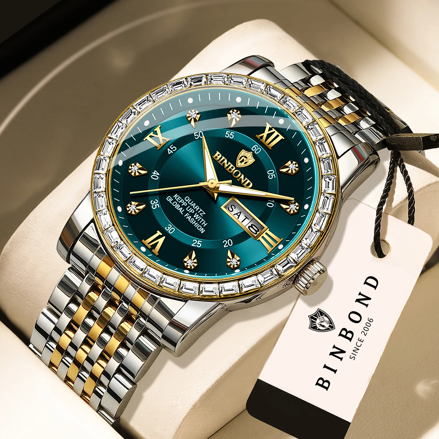 Men's Original Quartz Watch with Luminous Features