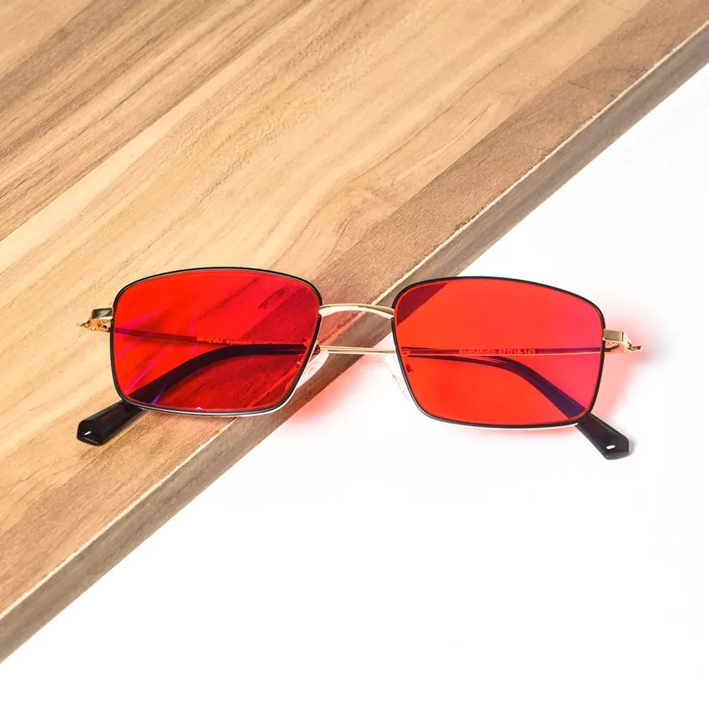Blaulichtbrille für Herren, orangefarbene Linse, rote Linse, klare Linse, Metallbrille, Blaulichtschutz, blaues Licht blockierende Brille für Männer – Detail 10
