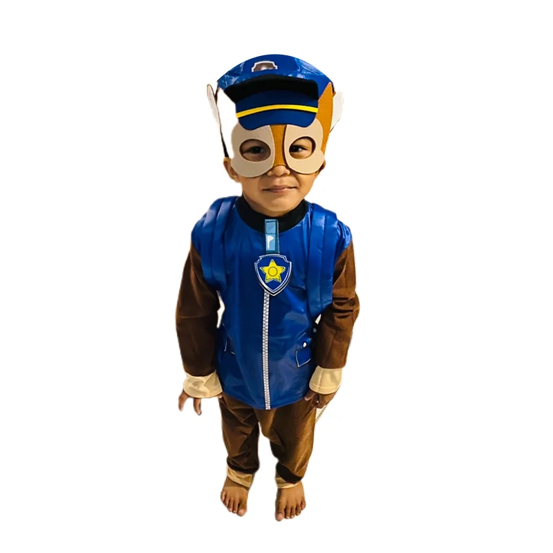 PAW Patrol Costume Chase Cosplay natale capodanno festa abbigliamento festa di compleanno