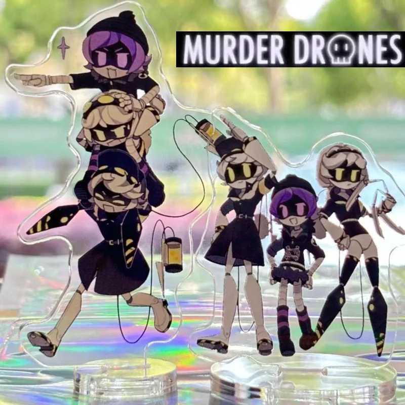 Anime Murder Drones Uzi Doorman N V Cosplay Standing Plate Kawaii Creative Acrylic 2Pcs/set Figure Stand Desktop Ornament Prop