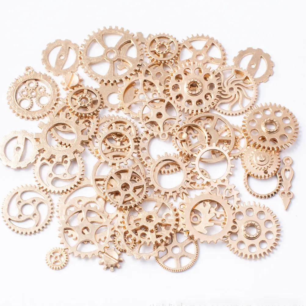 

1Pack Steampunk Gear Pendant Vintage Alloy Jewelry DIY Craft Decor Accessory for Necklace Bracelet Hanging Ornament Men Women