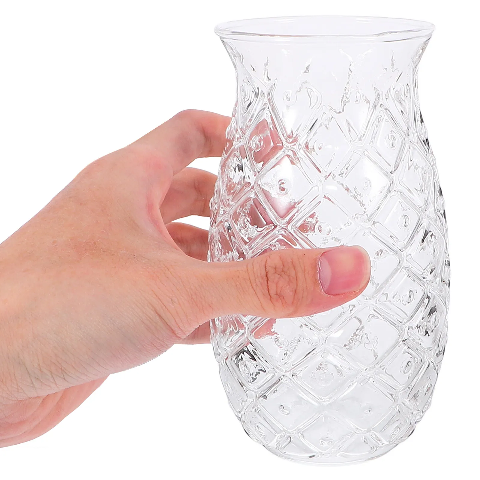 

2Pcs Embossed Pineapple Party Beverage Cups 480Ml Thick Bottom Multi-Function Whisky Glasses Bar Supplies Cocktail Drinkware