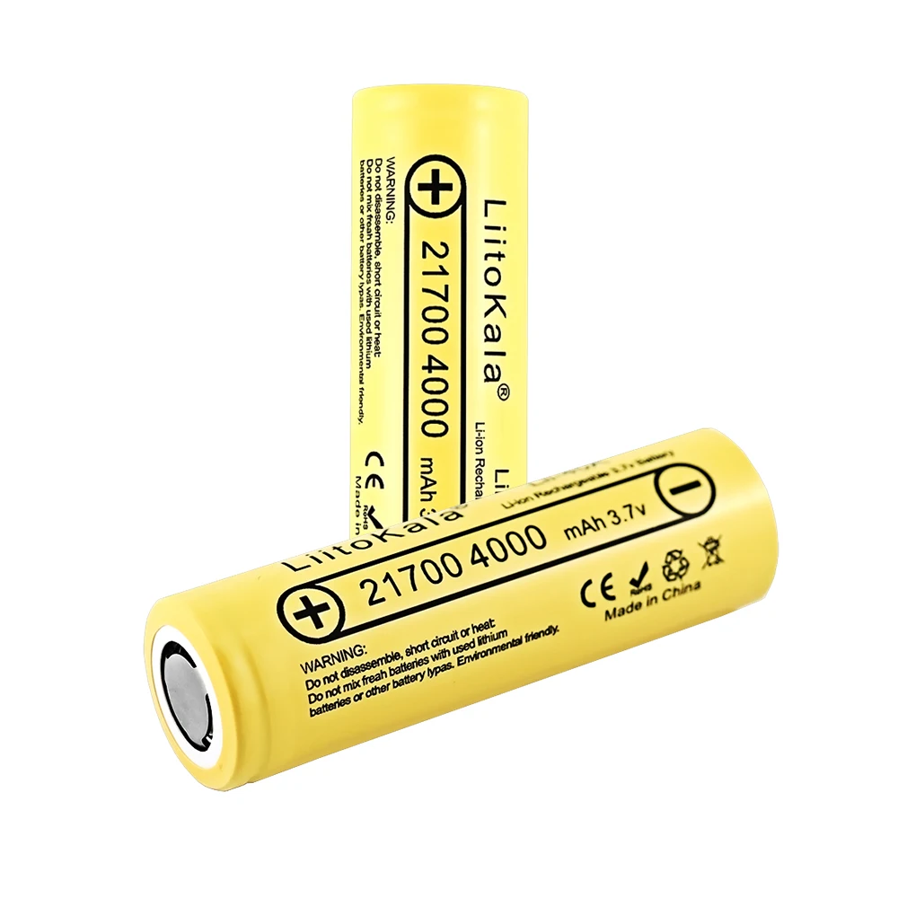 1-20pcs LiitoKala Lii-40A 21700 4000mah Rechargeable Battery 3.7V 10C discharge High Power batteries High Drain Batteries